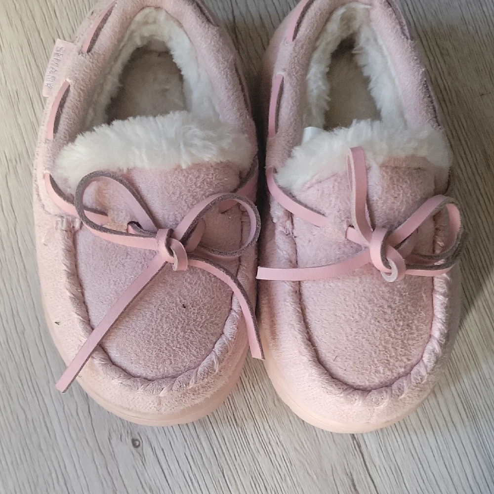 Pink Kids Moccasins
